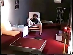 Wspaniały widok z moja mama palcami w salonie